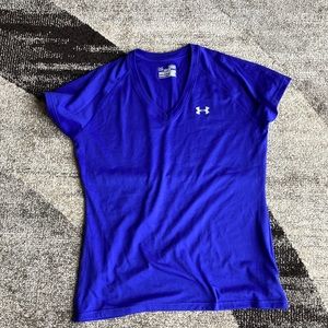 Blue Under Armour Heat Gear T-Shirt Size M